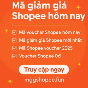Mã giảm giá shopee hôm nay